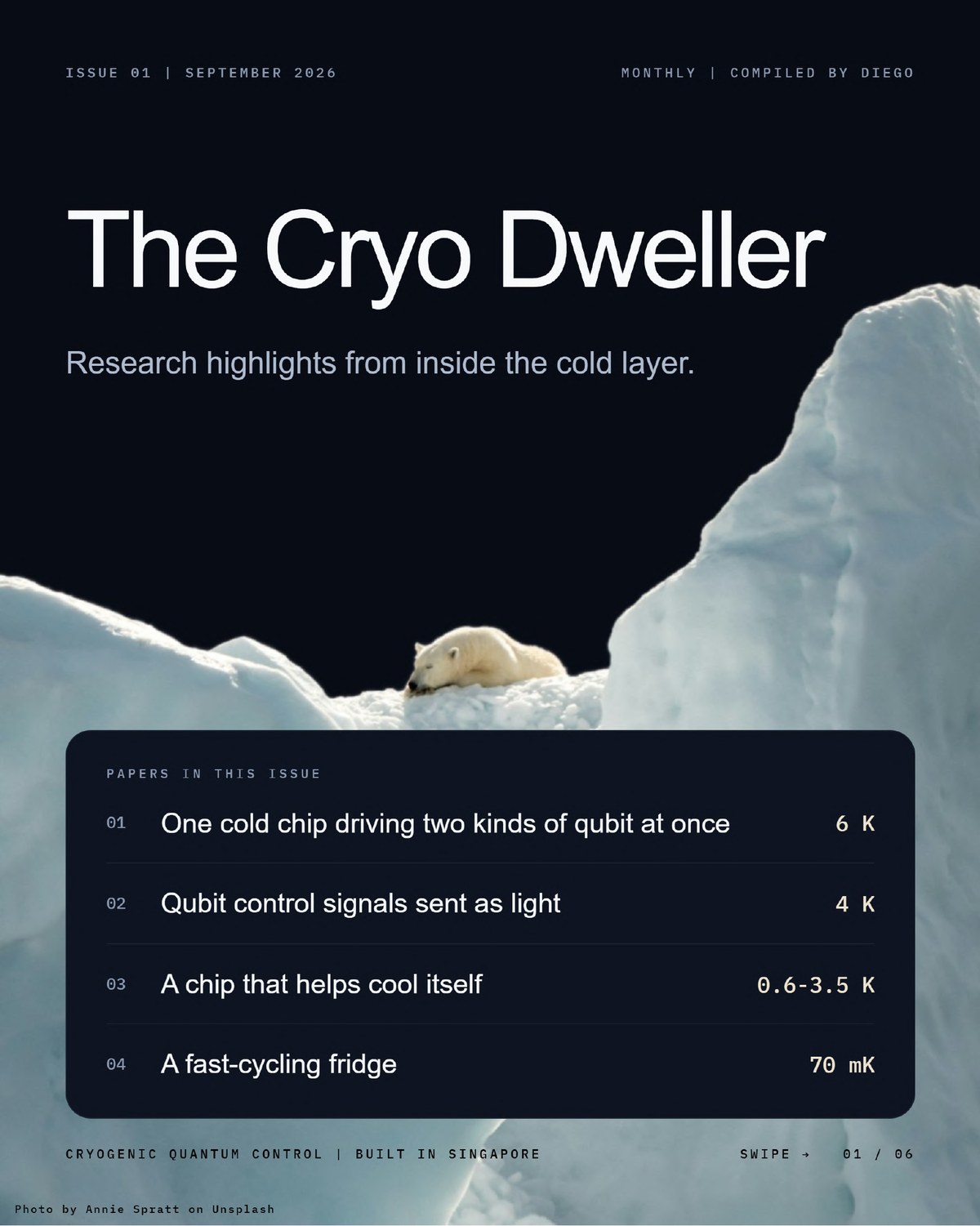 Cover of The Cryo Dweller Issue 01